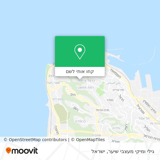מפת גילי ומיקי מעצבי שיער