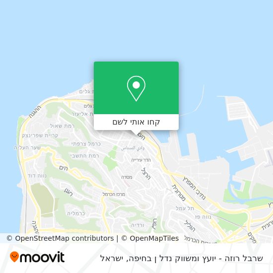 מפת שרבל רוזה - יועץ ומשווק נדל ן בחיפה