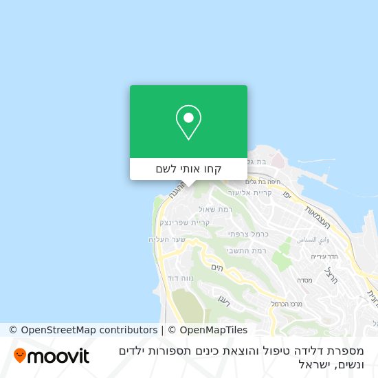 מפת מספרת דלידה טיפול והוצאת כינים תספורות ילדים ונשים