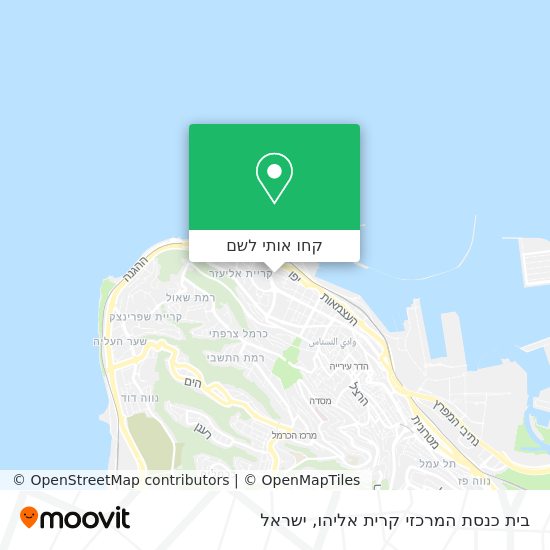 מפת בית כנסת המרכזי קרית אליהו