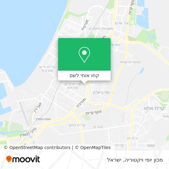 מפת מכון יופי ויקטוריה