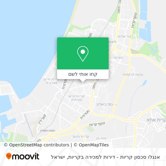 מפת אנגלו סכסון קריות - דירות למכירה בקריות