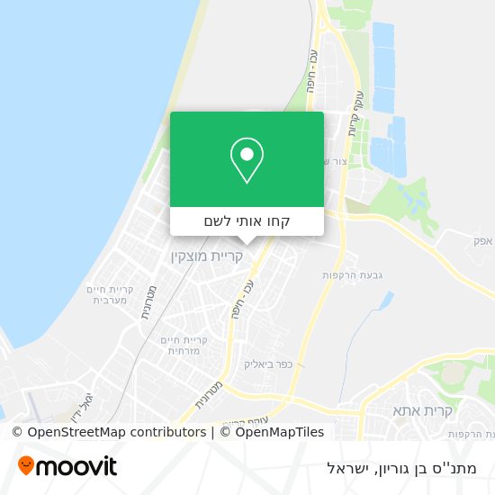 מפת מתנ''ס בן גוריון