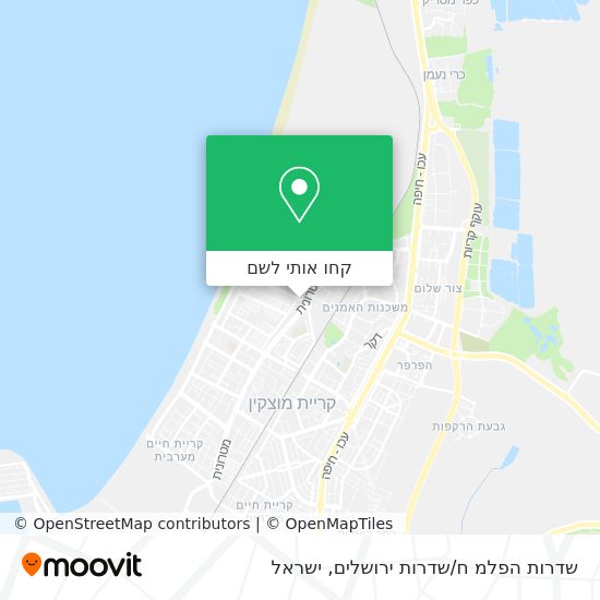 מפת שדרות הפלמ ח/שדרות ירושלים