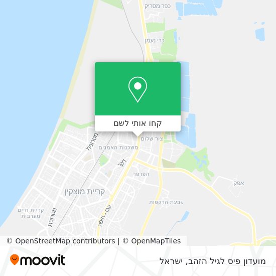 מפת מועדון פיס לגיל הזהב