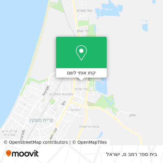 מפת בית ספר רמב ם