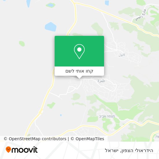 מפת הידראולי הצפון