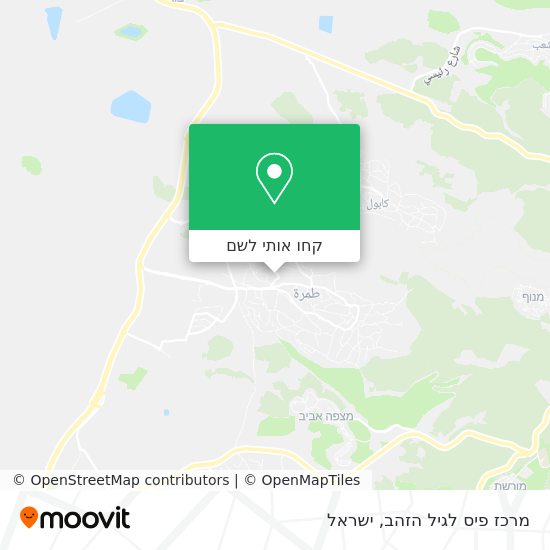 מפת מרכז פיס לגיל הזהב