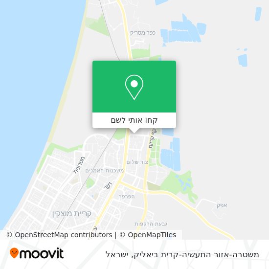 מפת משטרה-אזור התעשיה-קרית ביאליק