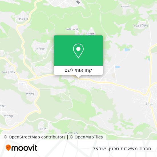 מפת חברת משאבות סכנין