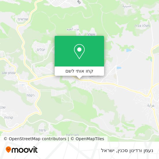מפת נעמן ורדינון סכנין