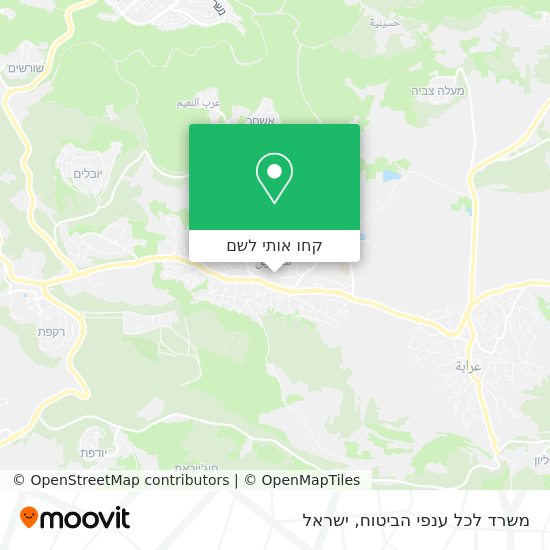 מפת משרד לכל ענפי הביטוח