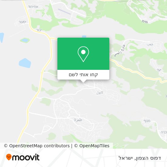 מפת דפוס הצפון