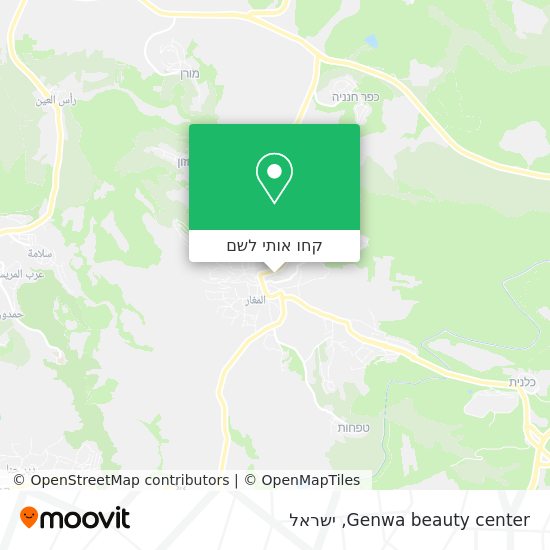 מפת Genwa beauty center