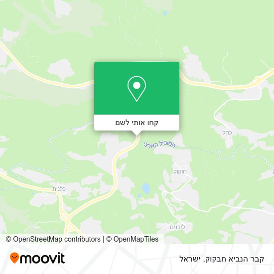 מפת קבר הנביא חבקוק