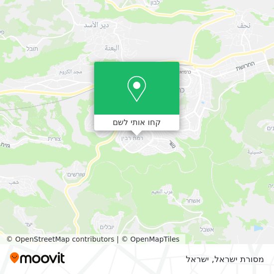 מפת מסורת ישראל