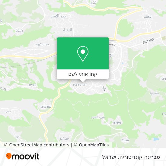 מפת סברינה קונדיטוריה