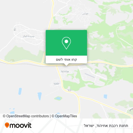 מפת תחנת רכבת אחיהוד