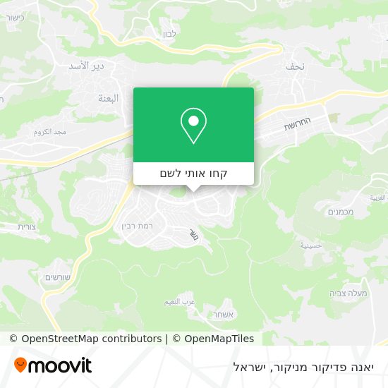 מפת יאנה פדיקור מניקור