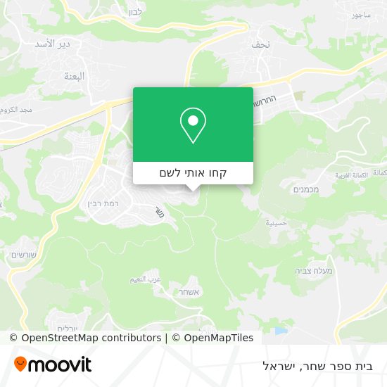 מפת בית ספר שחר