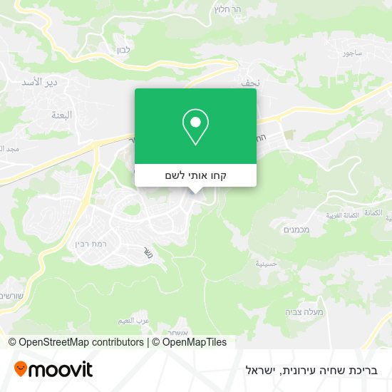 מפת בריכת שחיה עירונית