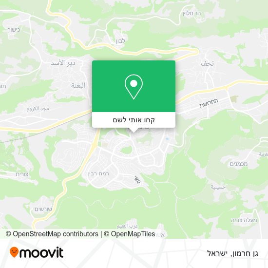 מפת גן חרמון