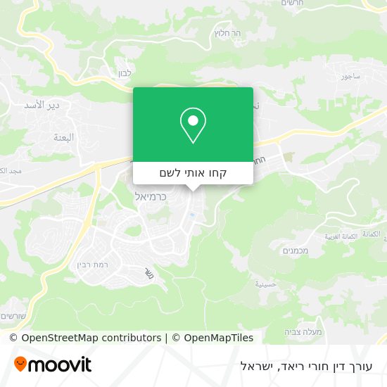 מפת עורך דין חורי ריאד