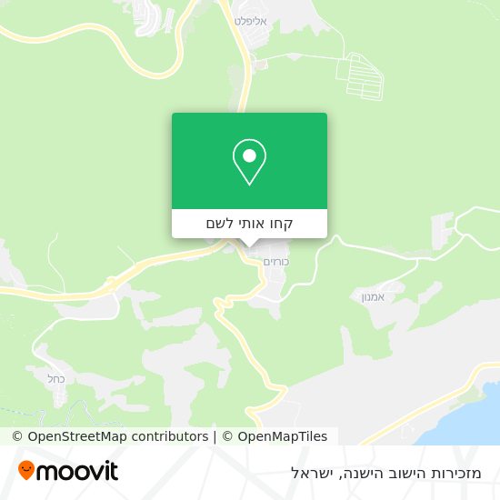 מפת מזכירות הישוב הישנה