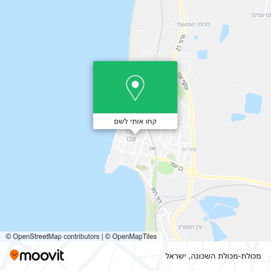 מפת מכולת-מכולת השכונה