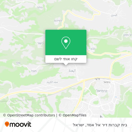 מפת בית קברות דיר אל אסד
