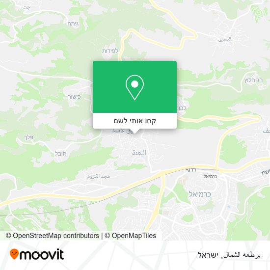 מפת برطعه الشمال