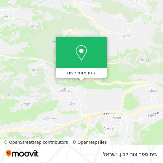 מפת בית ספר צור לבון