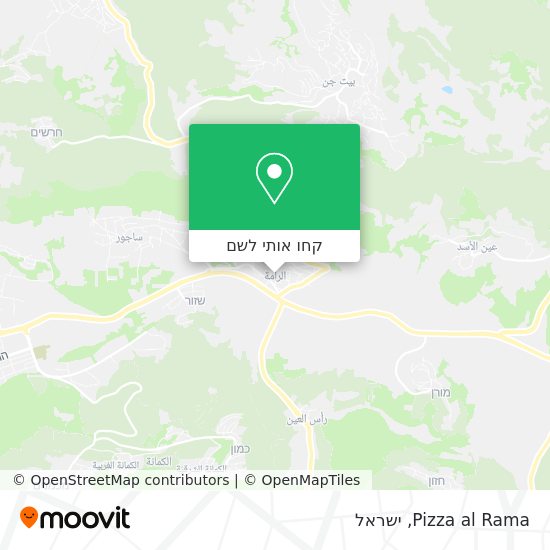 מפת Pizza al Rama