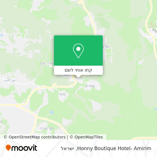 מפת Honny Boutique Hotel- Amirim