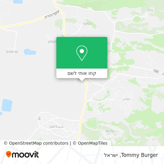 מפת Tommy Burger