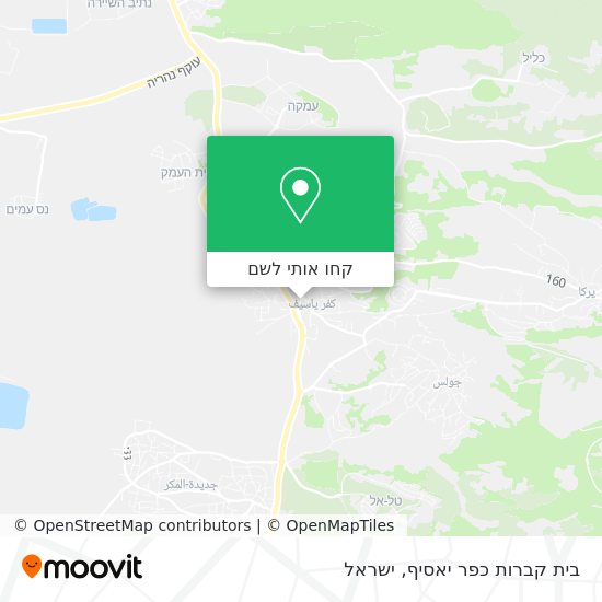 מפת בית קברות כפר יאסיף