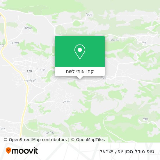 מפת טופ מודל מכון יופי