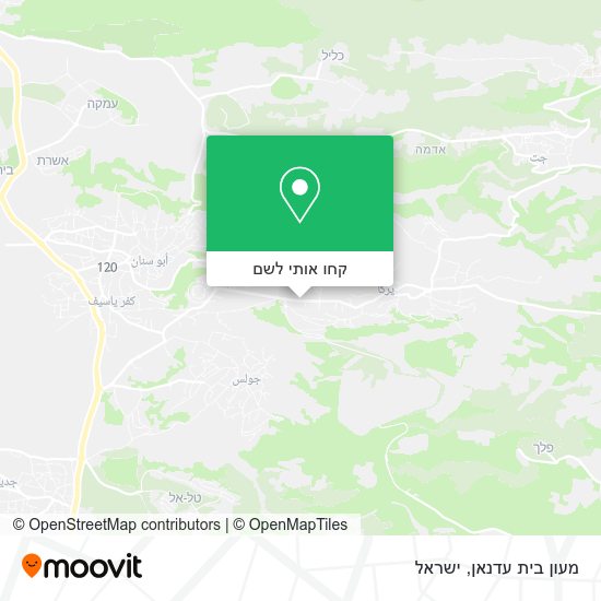 מפת מעון בית עדנאן