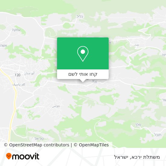 מפת משתלת ירכא