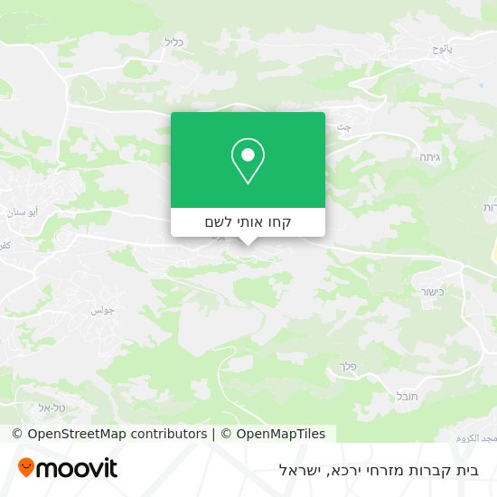 מפת בית קברות מזרחי ירכא