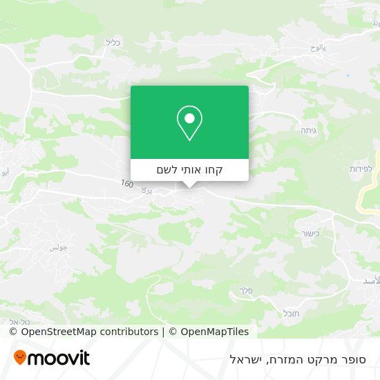 מפת סופר מרקט המזרח