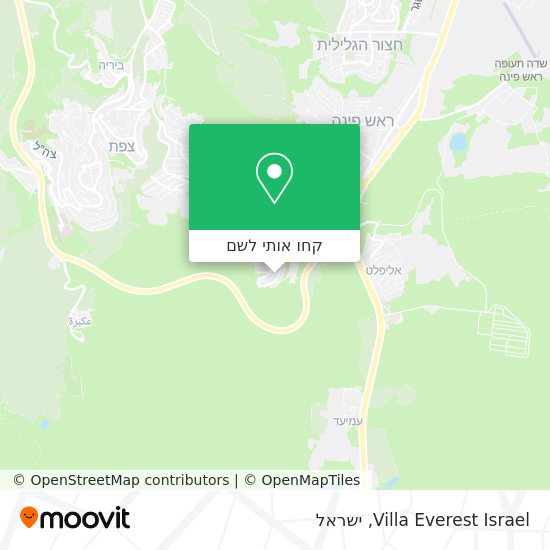מפת Villa Everest Israel