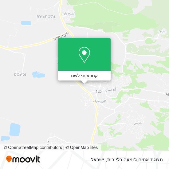 מפת תצוגת אחים ג'ומעה כלי בית