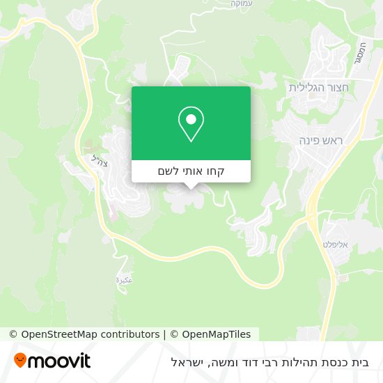 מפת בית כנסת תהילות רבי דוד ומשה