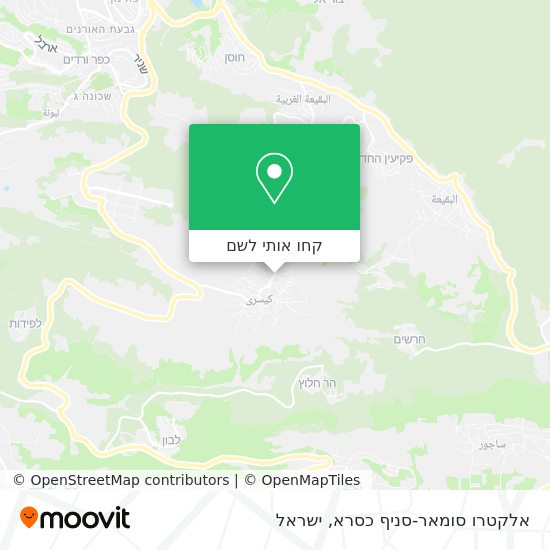 מפת אלקטרו סומאר-סניף כסרא