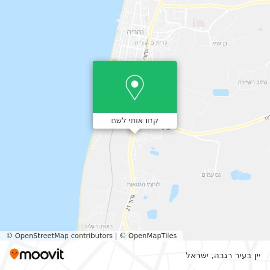 מפת יין בעיר רגבה