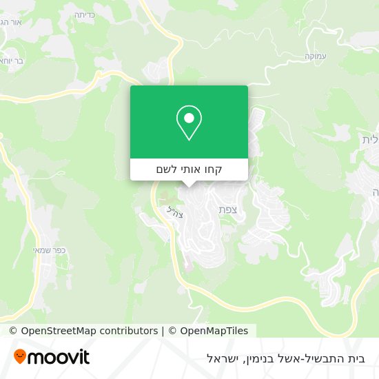 מפת בית התבשיל-אשל בנימין