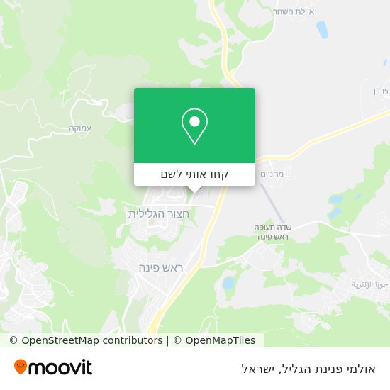 מפת אולמי פנינת הגליל