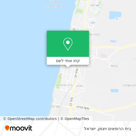 מפת בית הרופאים ויצמן