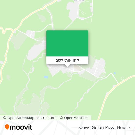 מפת Golan Pizza House